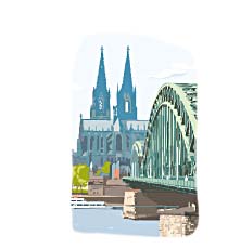 Briefkarten-Set 'Köln-Motive'