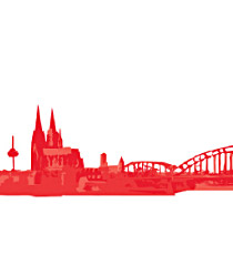 Briefpapier-Set 'Köln-Skyline'